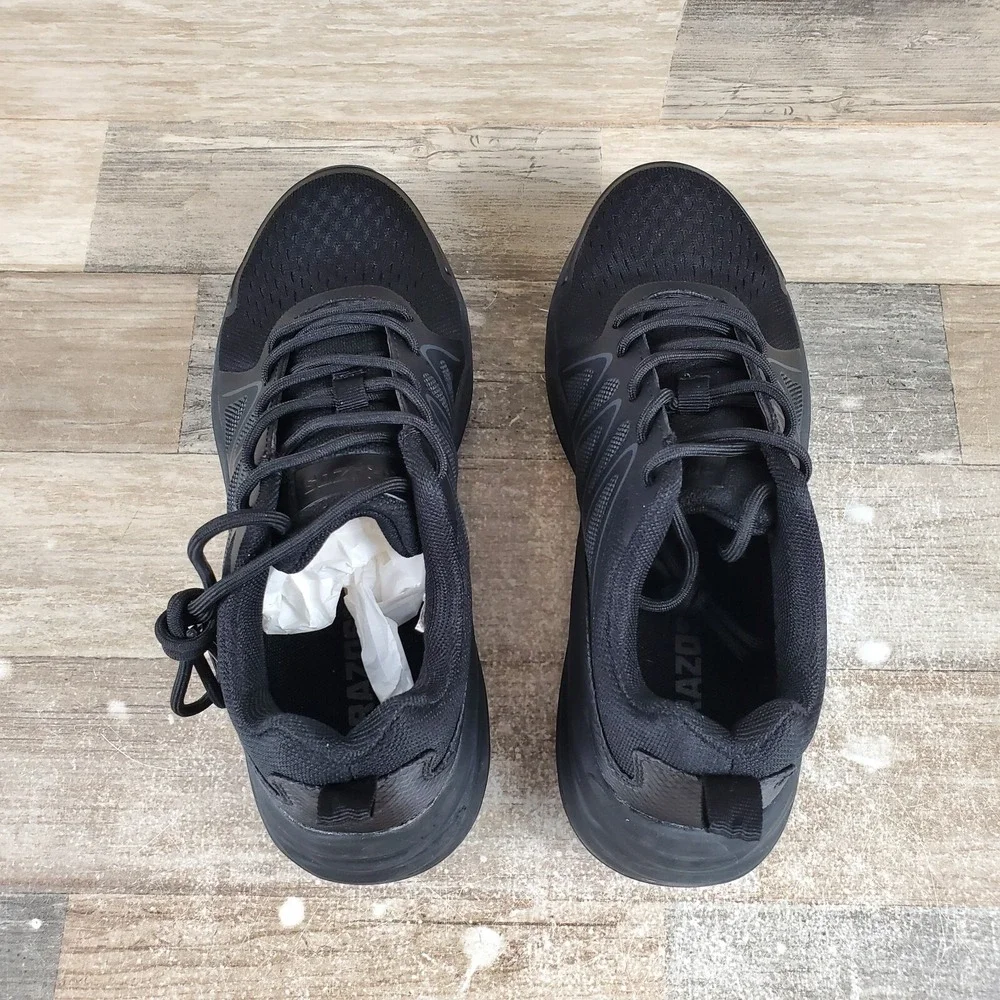 Brazos Contractor ST Warehouse Womens Work Shoes Sz 8 B Running Black Sneakers